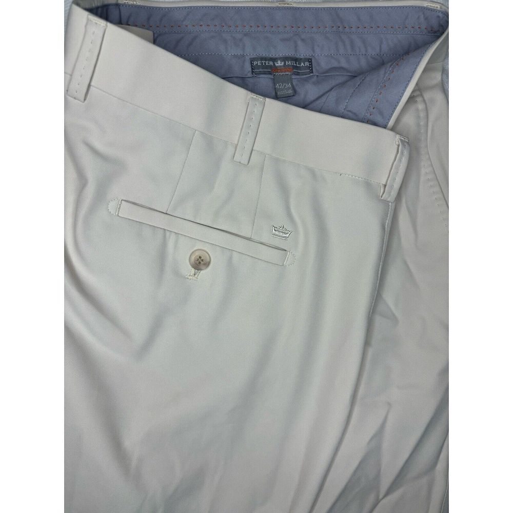 Peter Millar Khaki Pants Men's Performance Five Pocket Wicking Actual Size 42x28